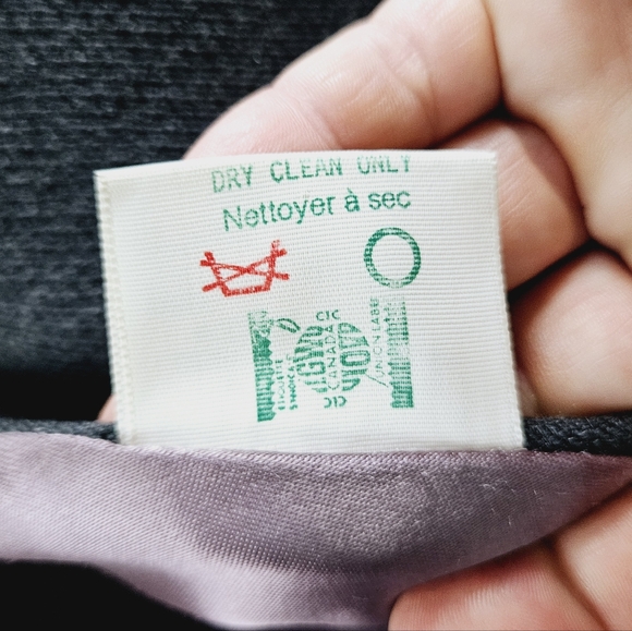 VINTAGE | union made fur collar long trench lined coat - Picture 8 of 11